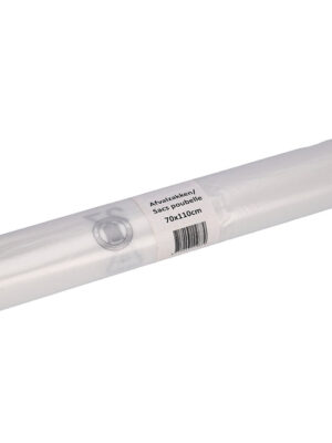 Afvalzak cleaninq 70x110cm rcycld t25 120l transp | 15 stuks