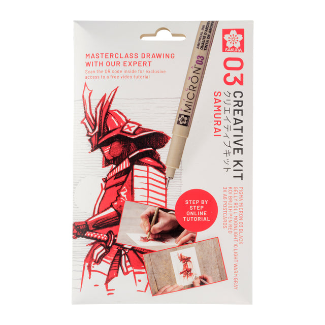 Tekenset sakura creative kit samurai 1 Tekenset sakura creative kit samurai