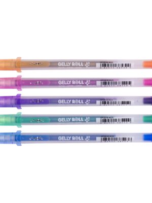 Gelschrijver sakura gelly roll silver shadow | 6 stuks