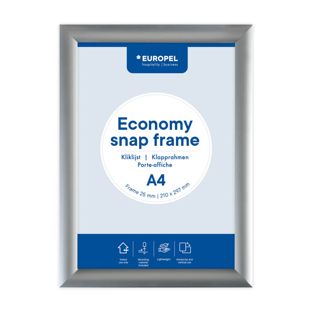Kliklijst europel economy a4 zilver 1 Kliklijst europel economy a4 zilver