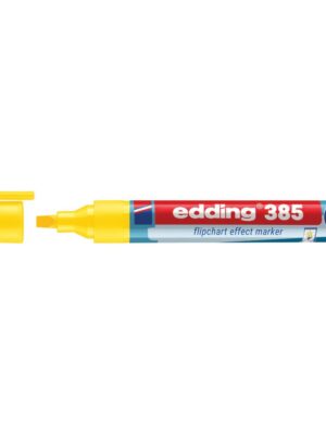 Viltstift edding 385 flipover penseel geel
