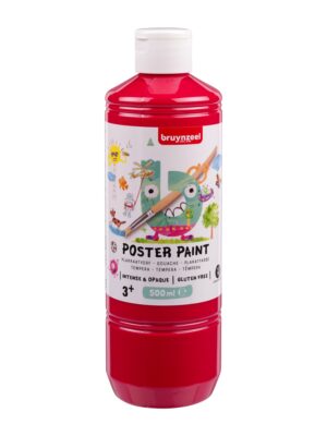 Plakkaatverf bruynzeel fles 500ml primair rood | 10 stuks