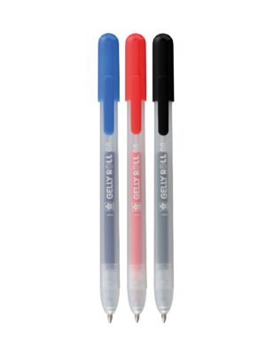 Gelschrijver sakura gelly roll classic 3 kleuren | 6 stuks
