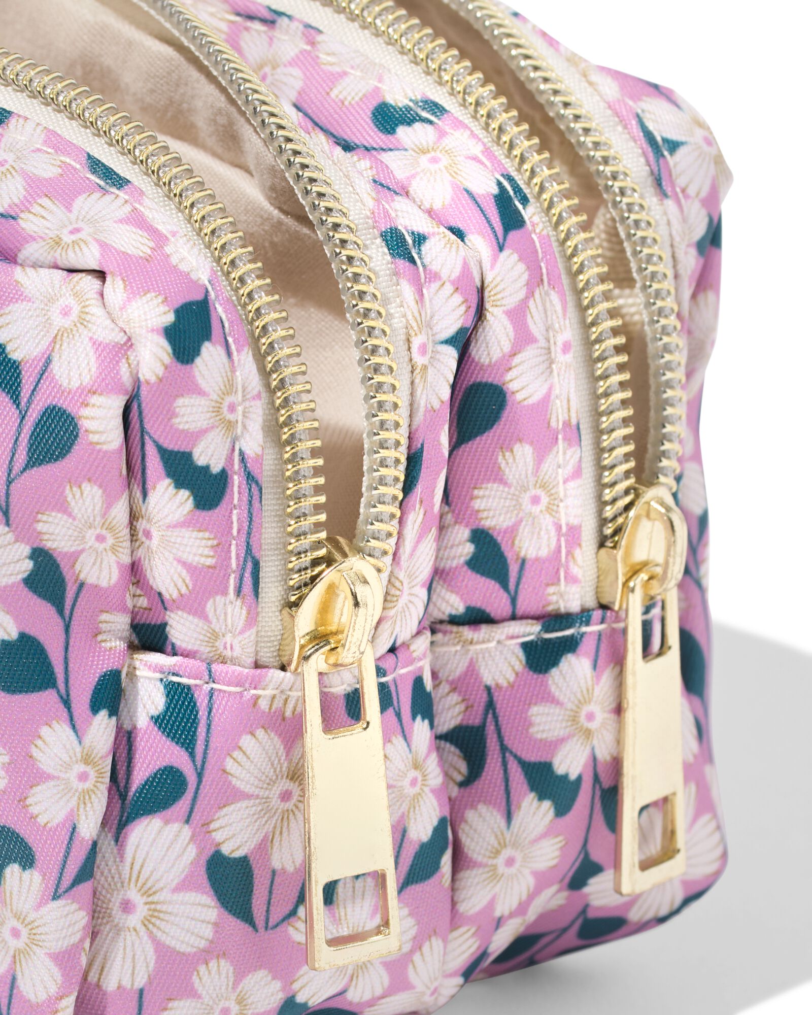 HEMA HEMA Etui Dubbele Rits 22x6x10cm Bloem (multi) 1 HEMA HEMA Etui Dubbele Rits 22x6x10cm Bloem (multi)