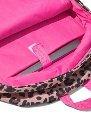 HEMA HEMA Schooltas 40x30x10cm Luipaard (bruin)
