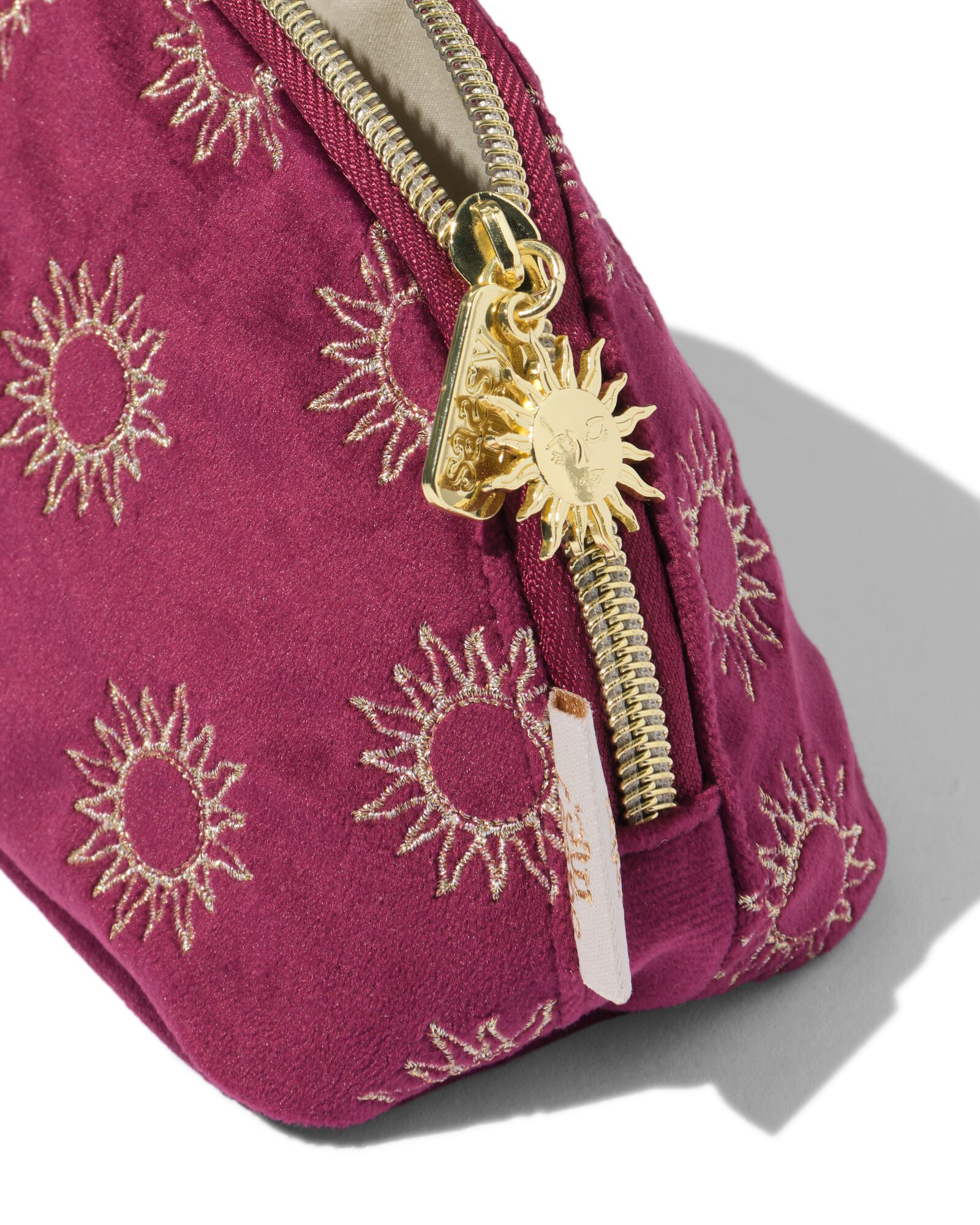 HEMA HEMA Sassy Me Etui 19x9x10cm Velvet Zonnen (bordeauxrood) 1 HEMA HEMA Sassy Me Etui 19x9x10cm Velvet Zonnen (bordeauxrood)