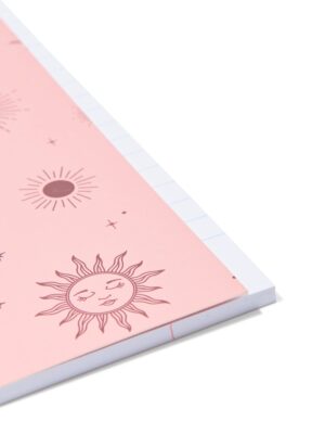 HEMA HEMA Sassy Me Schrift A4 Gelinieerd Zonnetjes (multicolor)