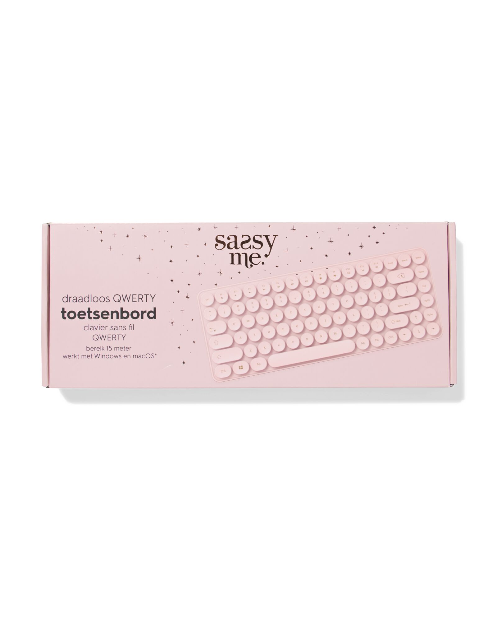 HEMA HEMA Sassy Me Draadloos Toetsenbord 32x13cm (oudroze) 1 HEMA HEMA Sassy Me Draadloos Toetsenbord 32x13cm (oudroze)
