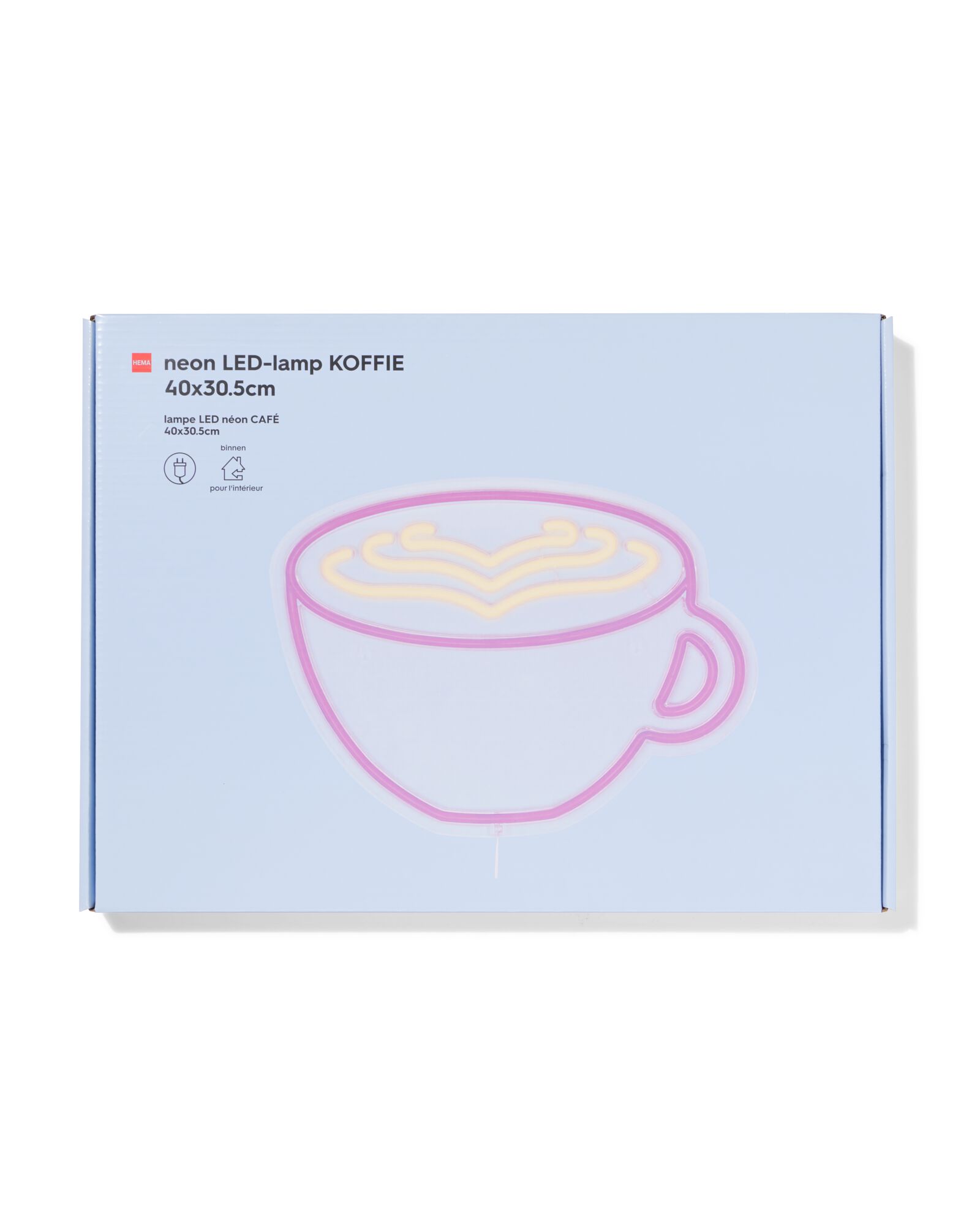 HEMA HEMA Neon Led-lamp 30.5x40x1.3cm Koffie (multicolor) 1 HEMA HEMA Neon Led-lamp 30.5x40x1.3cm Koffie (multicolor)