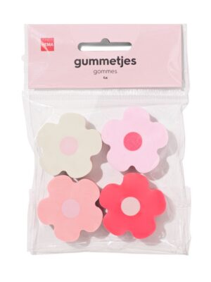HEMA HEMA Gummen Bloemen - 4 Stuks (multicolor)