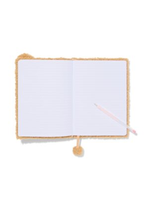 HEMA HEMA Notitieboek A5 Gelinieerd Teddy Beer (beige)