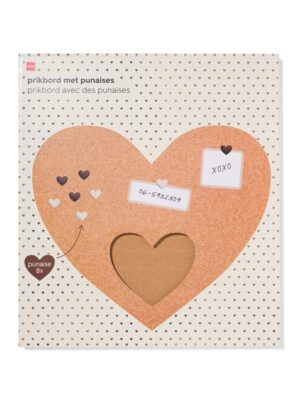 HEMA HEMA Prikbord 50x43.1x2cm Hartvorm (multicolor)