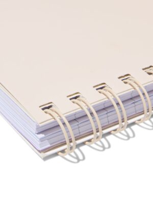 HEMA HEMA 4-in-1 Collegeblok A4 Gelinieerd Dumplings (beige)