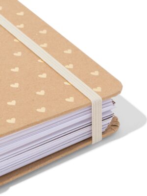 HEMA HEMA Schoolagenda 2026-2027 15.4x18.6x3.5cm Kraft Hartjes