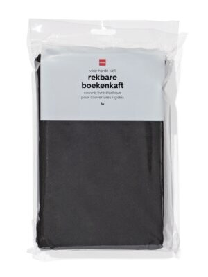 HEMA HEMA Rekbare Boekenkaften Zwart - 6 Stuks (zwart)