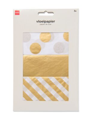 HEMA HEMA Vloeipapier 14cm Goud (goud)