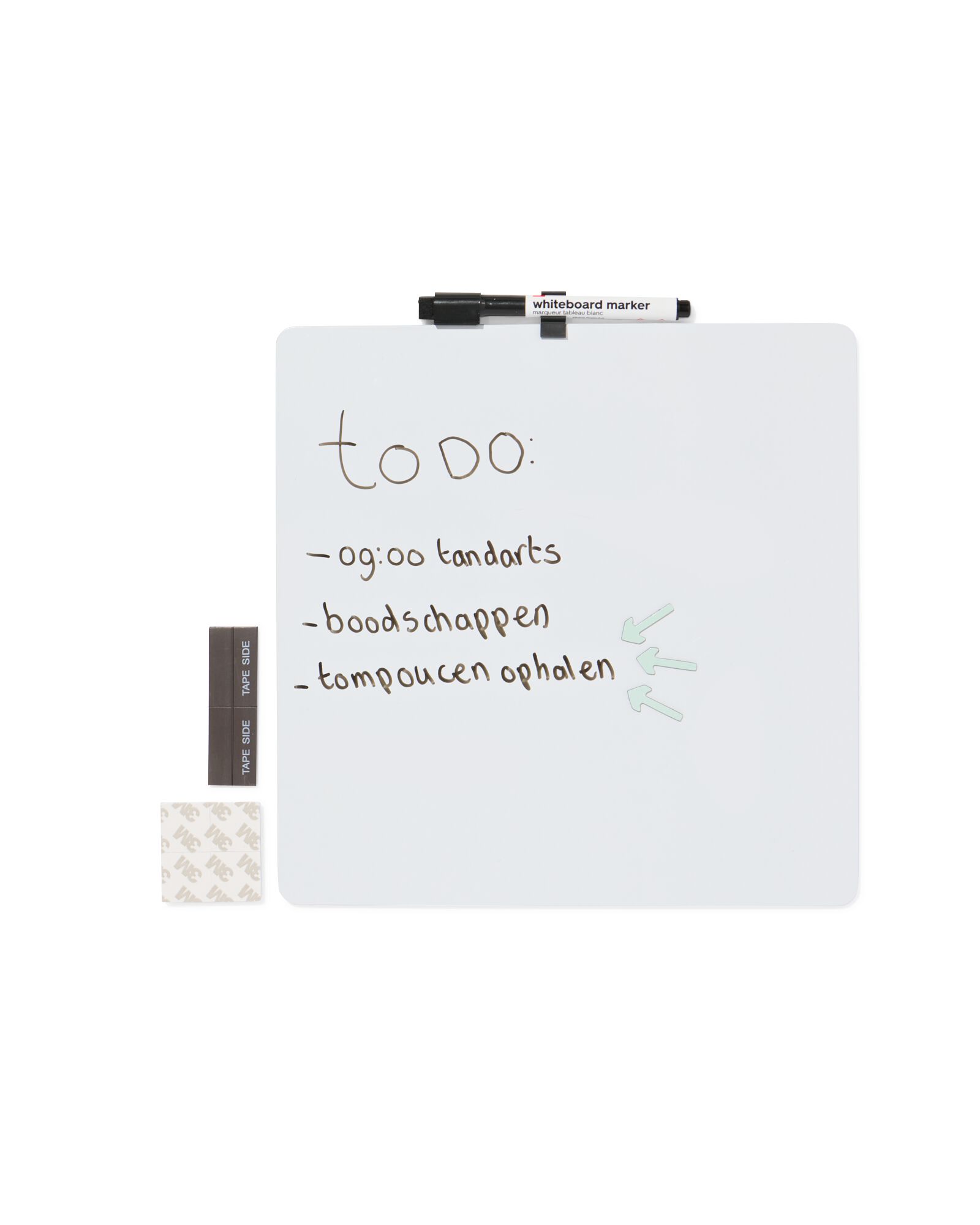 HEMA HEMA Whiteboard Met Marker En Magneten 30x30cm Blanco 1 HEMA HEMA Whiteboard Met Marker En Magneten 30x30cm Blanco