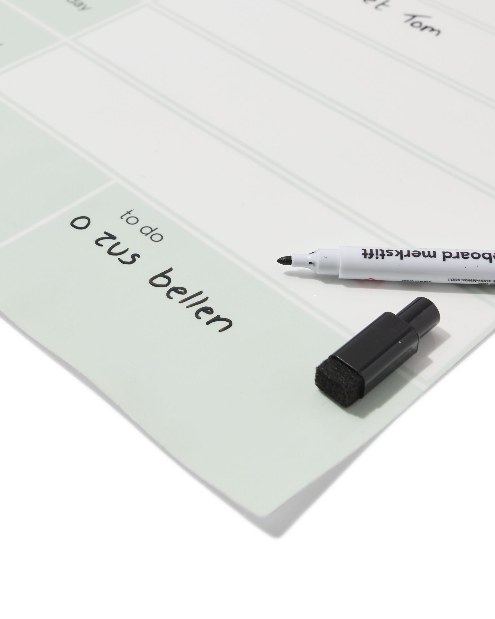 HEMA HEMA Zelfklevende Weekplanner 24x34cm Groen 1 HEMA HEMA Zelfklevende Weekplanner 24x34cm Groen