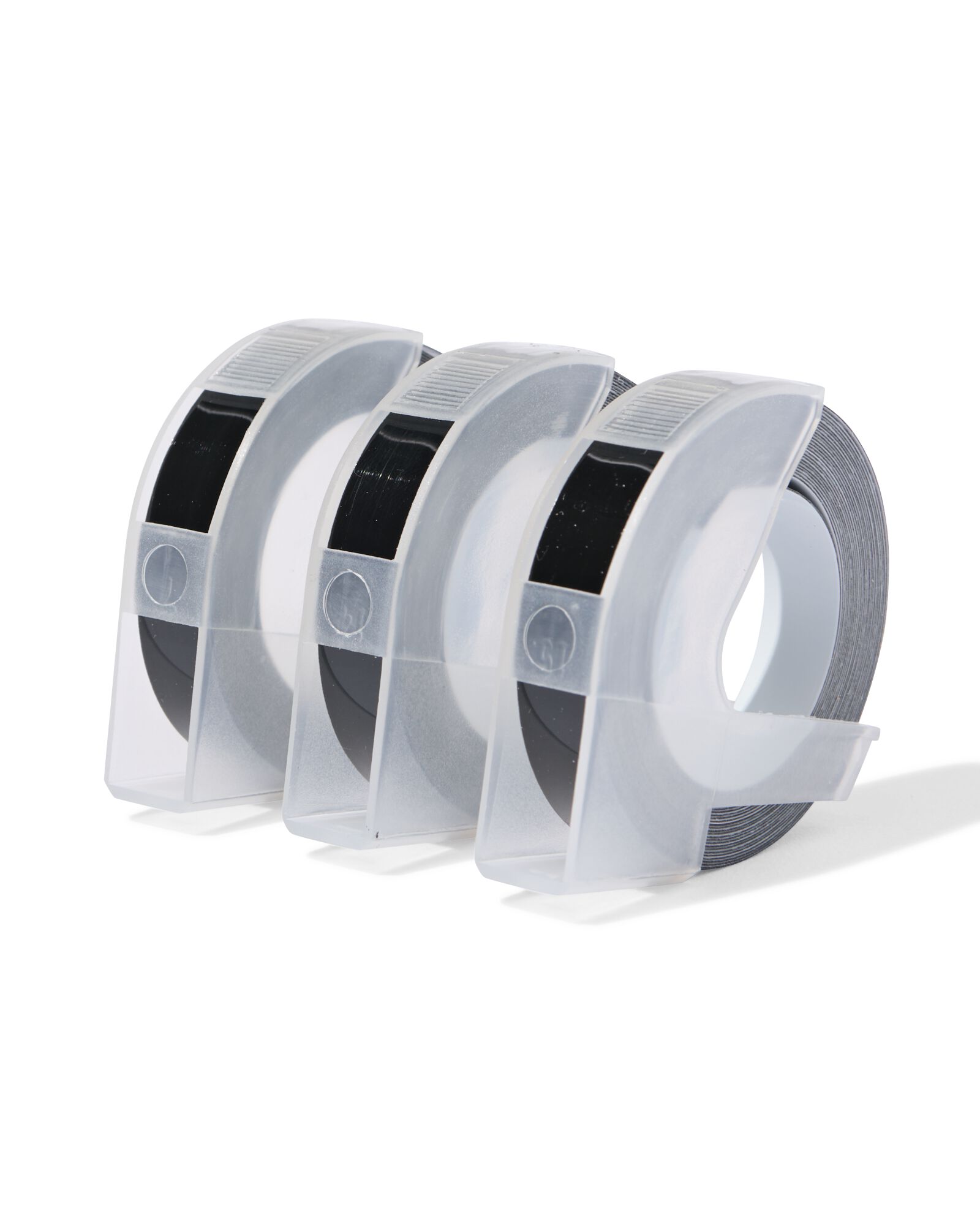HEMA HEMA Navulset Labelmaker Tape 9mmx3m Zwart - 3 Stuks 1 HEMA HEMA Navulset Labelmaker Tape 9mmx3m Zwart - 3 Stuks