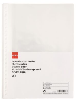 HEMA HEMA Insteekhoezen 23-rings - 25 Stuks (transparant)