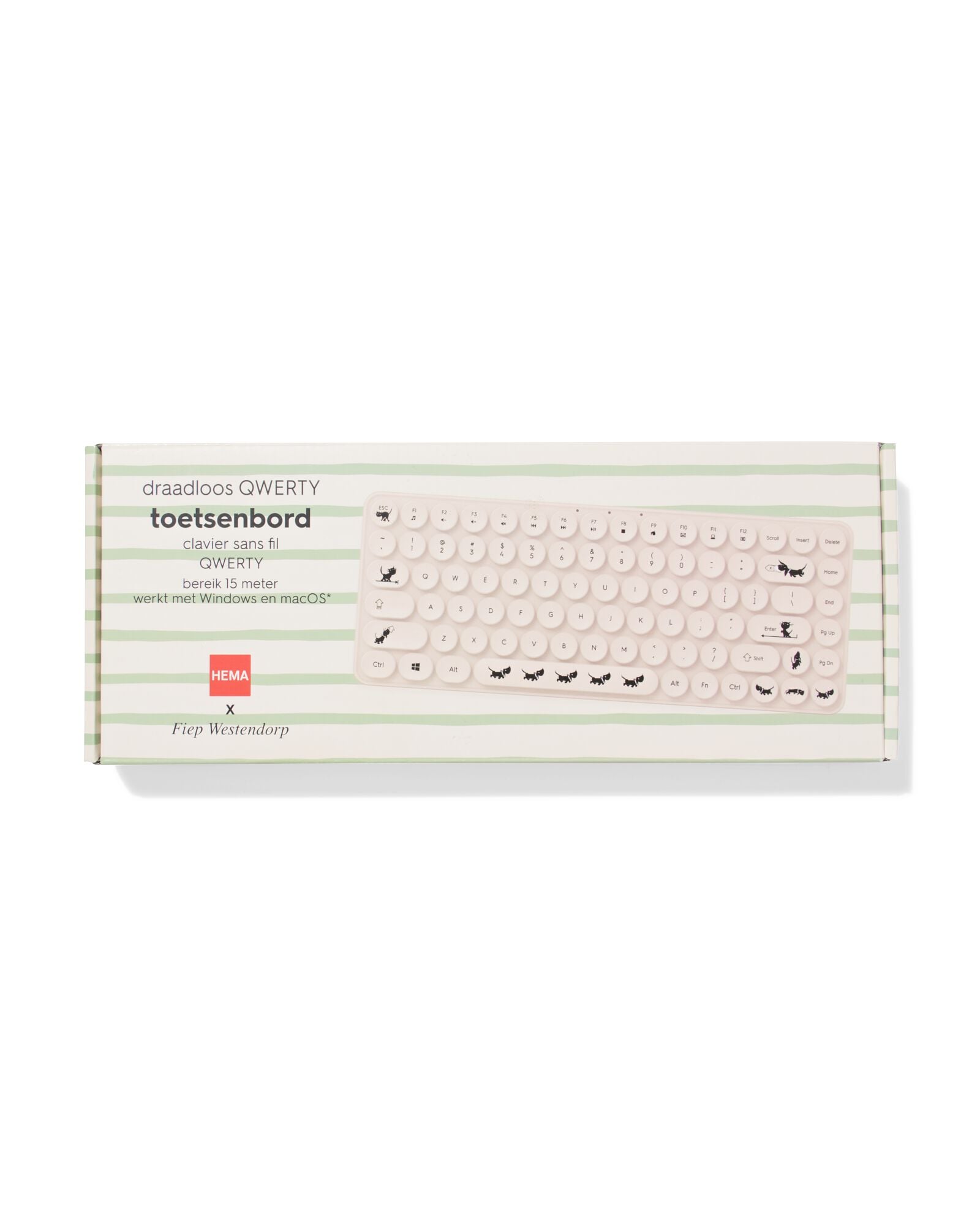HEMA HEMA Takkie En Siepie Draadloze Toetsenbord 32x13cm 1 HEMA HEMA Takkie En Siepie Draadloze Toetsenbord 32x13cm