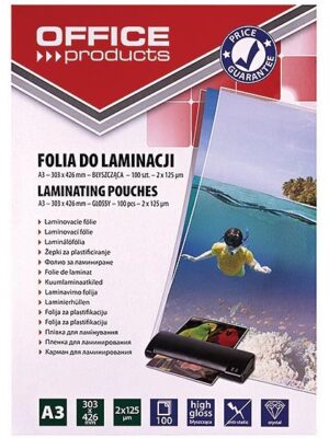 OFFICE products lamineerhoes A3, 250 micron (2 x 125 micron), pak van 100 stuks
