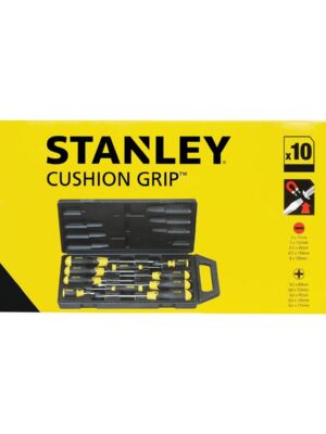 Stanley schroevendraaier Cushion Grip, set van 10 stuks
