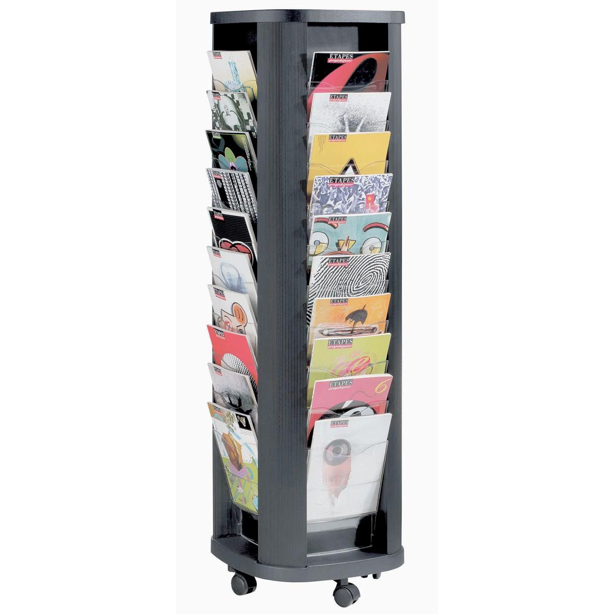 Paperflow Mobiele folderhouder Carrousel 1 Paperflow Mobiele folderhouder Carrousel