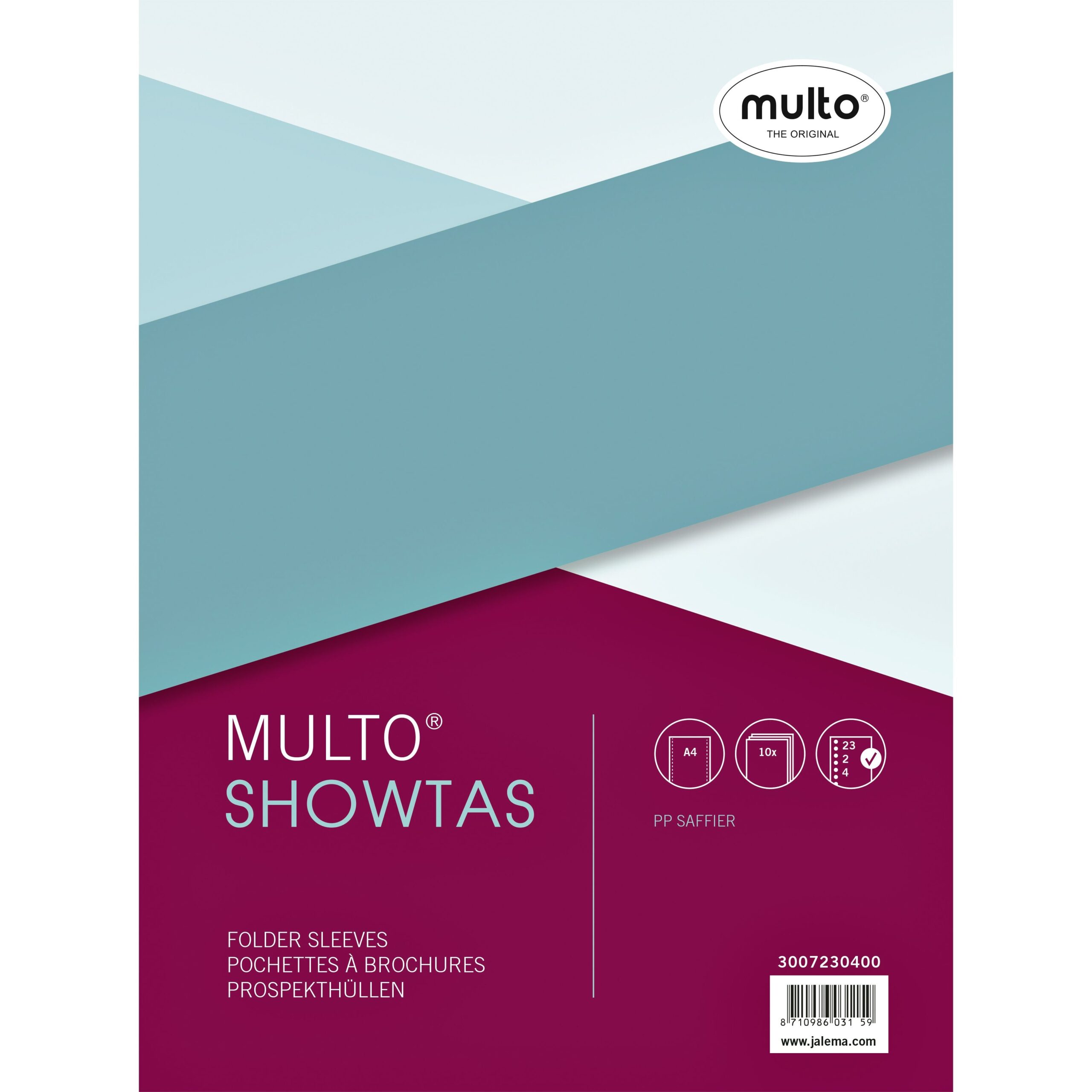 Showtas multo 23r pp 0.08mm nerf 10 stuks 1 Showtas multo 23r pp 0.08mm nerf 10 stuks