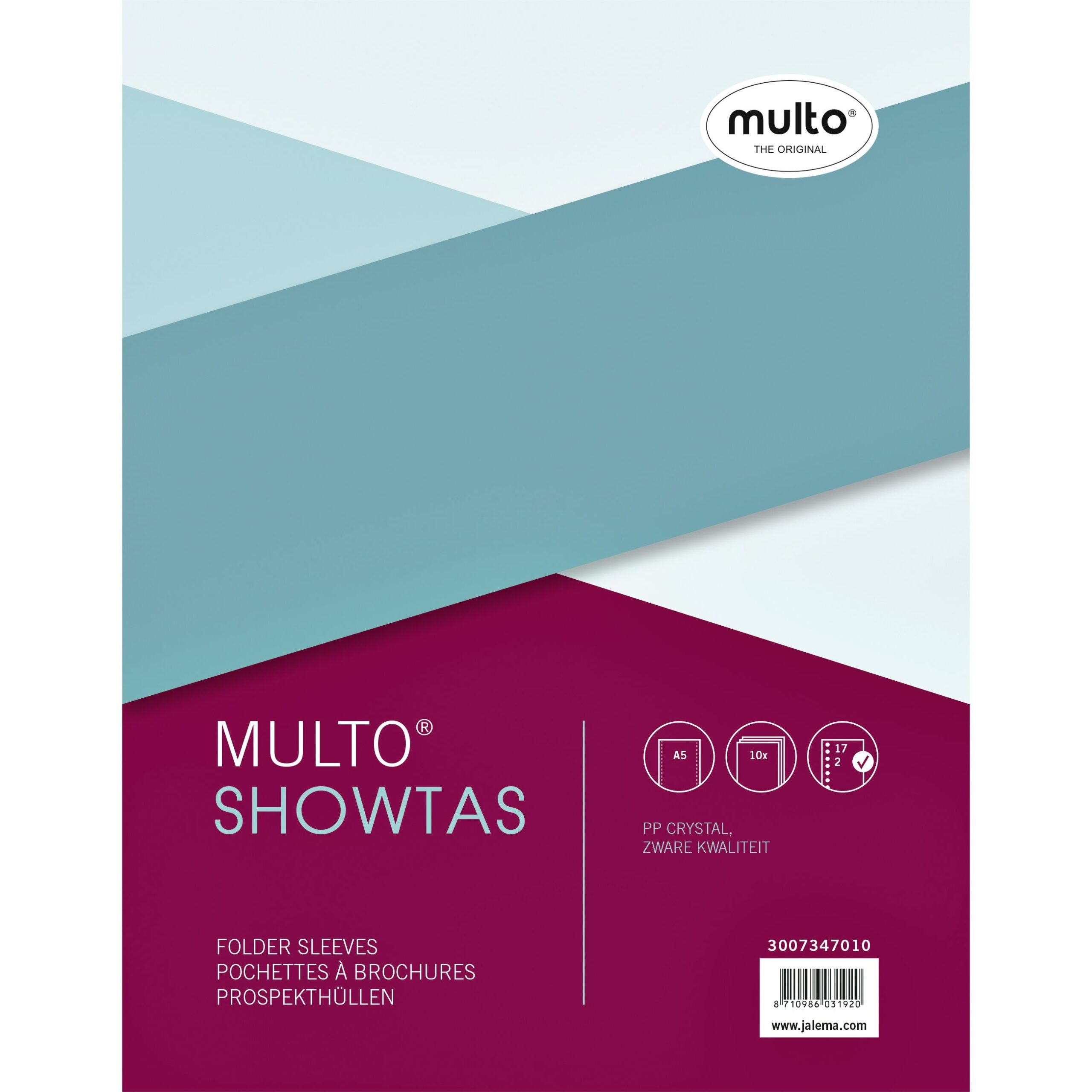 Showtas multo a5 17r pp 0.14mm glad 10 stuks 1 Showtas multo a5 17r pp 0.14mm glad 10 stuks