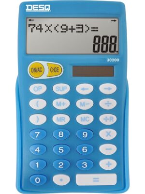 Desq bureaurekenmachine primair onderwijs 30200, blauw