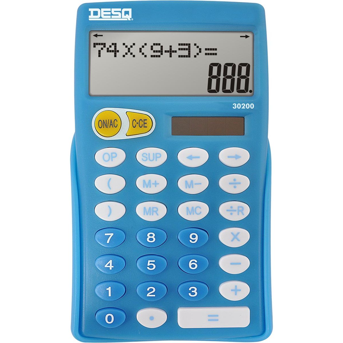 Desq bureaurekenmachine primair onderwijs 30200, blauw 1 Desq bureaurekenmachine primair onderwijs 30200, blauw