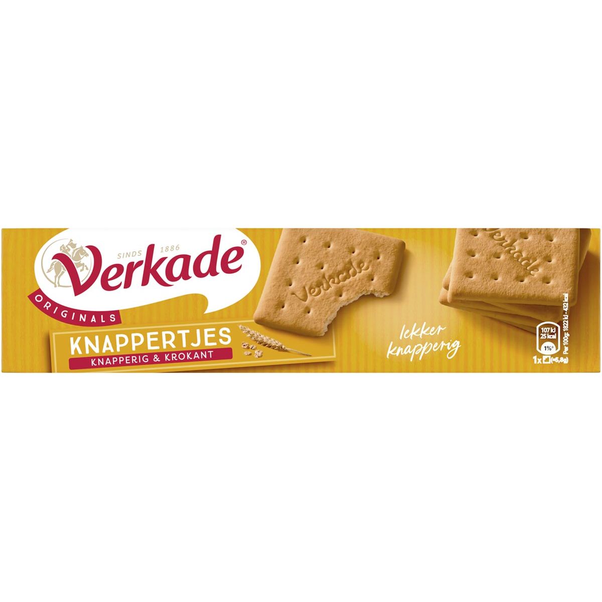 Verkade Knappertjes koekjes, pak van 220 gram 1 Verkade Knappertjes koekjes, pak van 220 gram