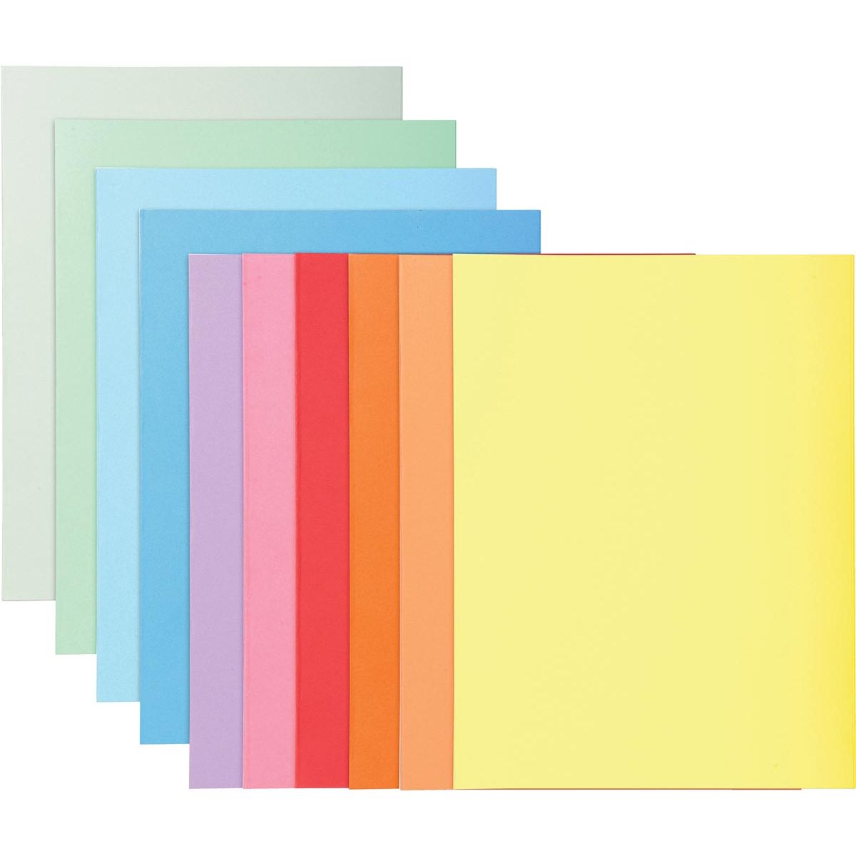 Exacompta dossiermap Super 180, voor ft A4, pak van 100 stuks, 10 geassorteerde kleuren 1 Exacompta dossiermap Super 180, voor ft A4, pak van 100 stuks, 10 geassorteerde kleuren
