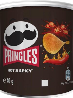 Pringles chips, 40g, hot & spicy