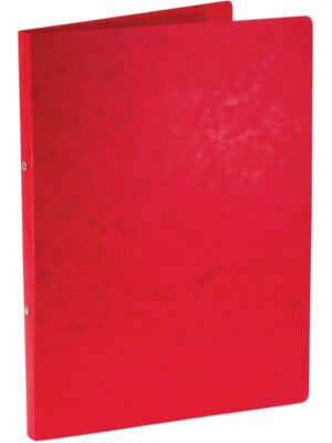Bronyl ringmap, voor ft A4, uit glanskarton, 2 ringen van 16 mm, rood