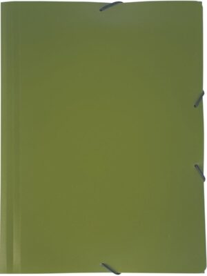 Bronyl elastomap Nature ft A4, uit PP, kaki groen