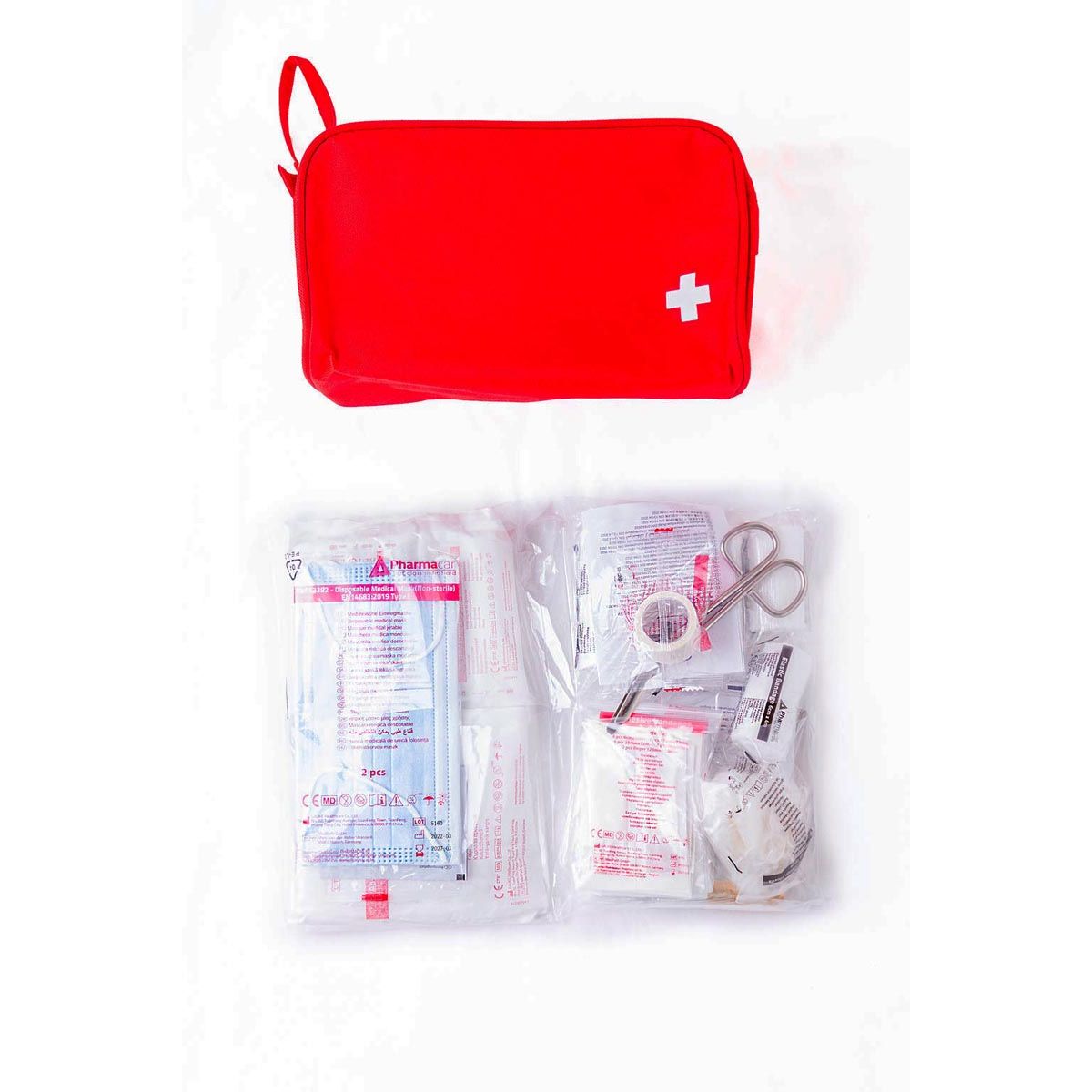 Fixfirst verbandtas DIN 13164, rood 1 Fixfirst verbandtas DIN 13164, rood