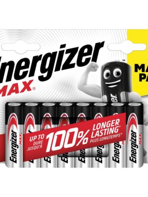 Energizer batterijen Max AA/LR06/E91, blister van 8, MaxIPACK