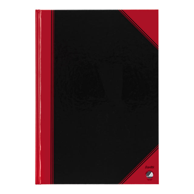 Notitieboek bantex zwart/rood a4 lijn 70gr 96vel | 6 stuks 1 Notitieboek bantex zwart/rood a4 lijn 70gr 96vel | 6 stuks