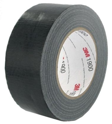 3M duct tape 1900, ft 50 mm x 50 m, zwart 1 3M duct tape 1900, ft 50 mm x 50 m, zwart