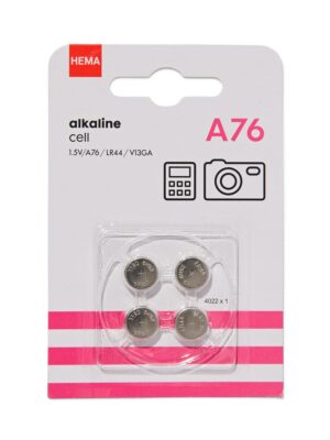 HEMA HEMA A76 Alkaline Batterijen - 4 Stuks