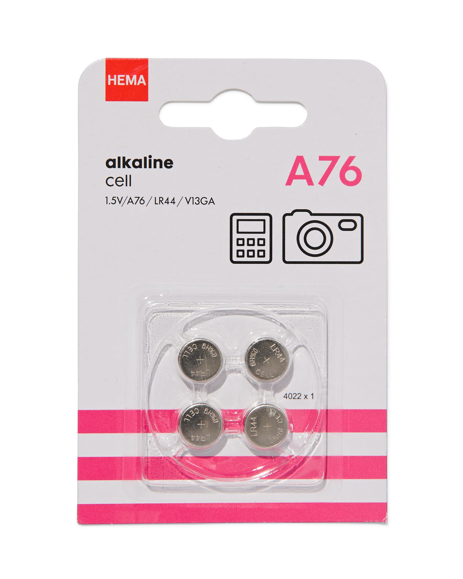 HEMA HEMA A76 Alkaline Batterijen - 4 Stuks 1 HEMA HEMA A76 Alkaline Batterijen - 4 Stuks