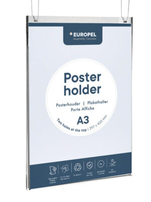 Posterhouder europel a3 staand acryl