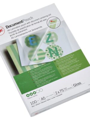 GBC Document Lamineerhoezen A5 2x75 micron Glanzend (100)