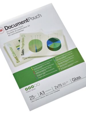 GBC Document Lamineerhoezen A3 2x75 micron Glanzend (25)