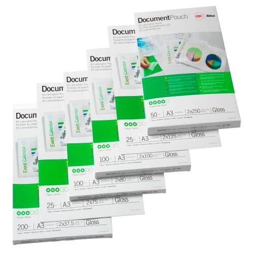GBC Peel`n Stick Lamineerhoezen A3 2x125 micron Glanzend (100) 1 GBC Peel`n Stick Lamineerhoezen A3 2x125 micron Glanzend (100)