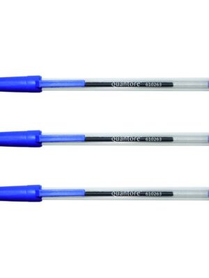 Balpen quantore stick blauw | 50 stuks