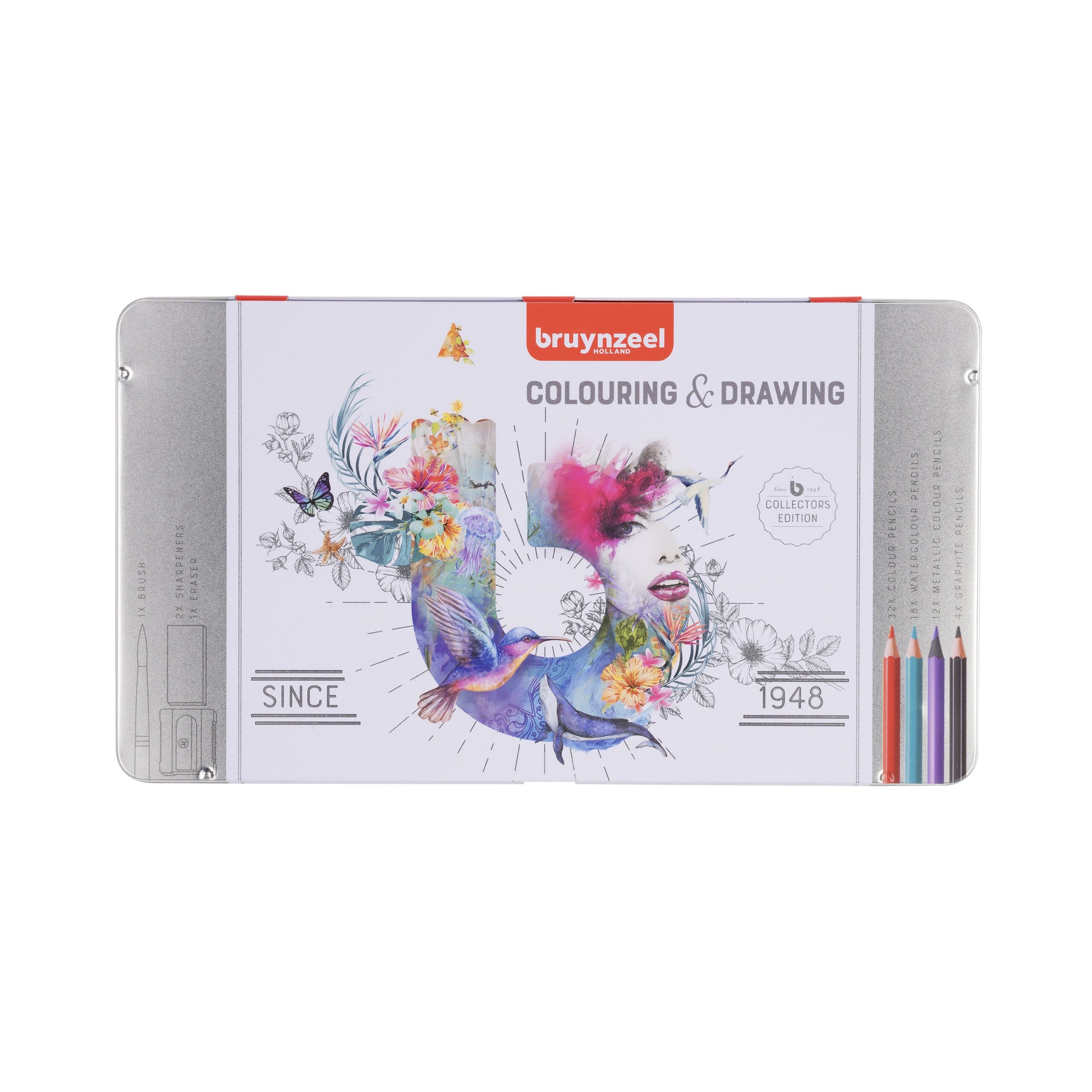 Tekenset bruynzeel creatives set 70 delen | 3 stuks 1 Tekenset bruynzeel creatives set 70 delen | 3 stuks