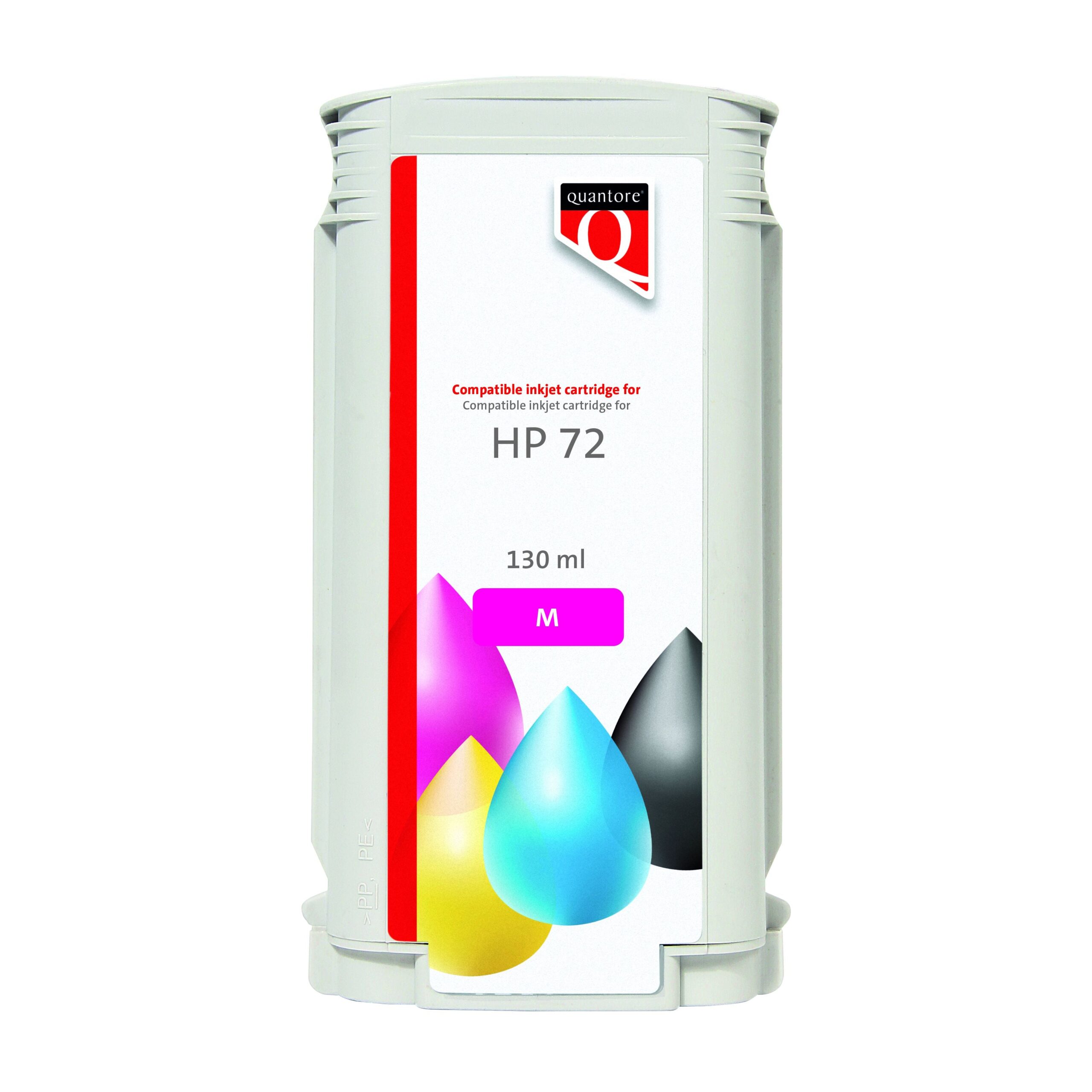 Inktcartridge quantore hp 72 c9372a rood 1 Inktcartridge quantore hp 72 c9372a rood
